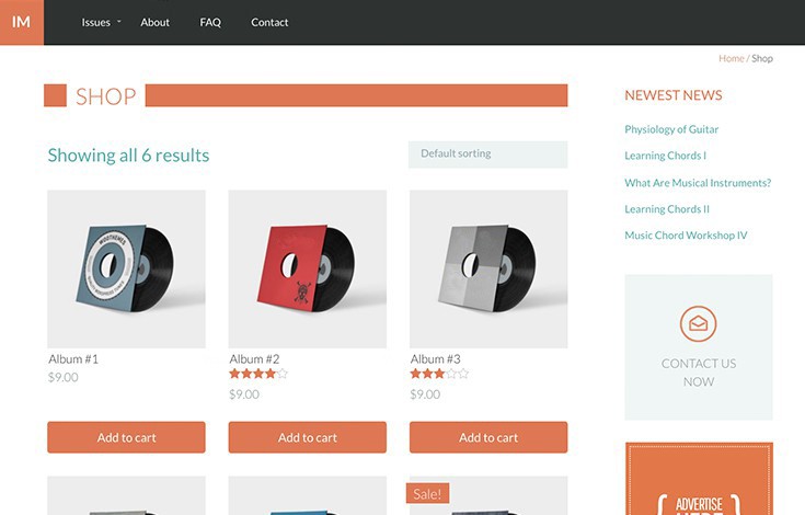 Upfront verfügt über integrierte MarketPress-Stile, sodass Du in wenigen Minuten einen E-Commerce-Shop einrichten kannst.