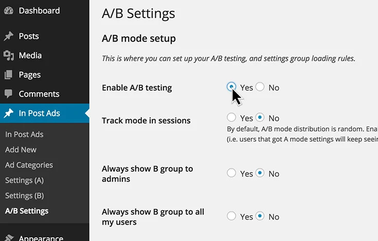 Vermarkte wie ein Profi mit integrierten A/B-Tests.